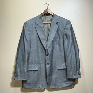 Bert Pulitzer Men's 44R Silk Wool Brown Blazer Sports Coat Jacket